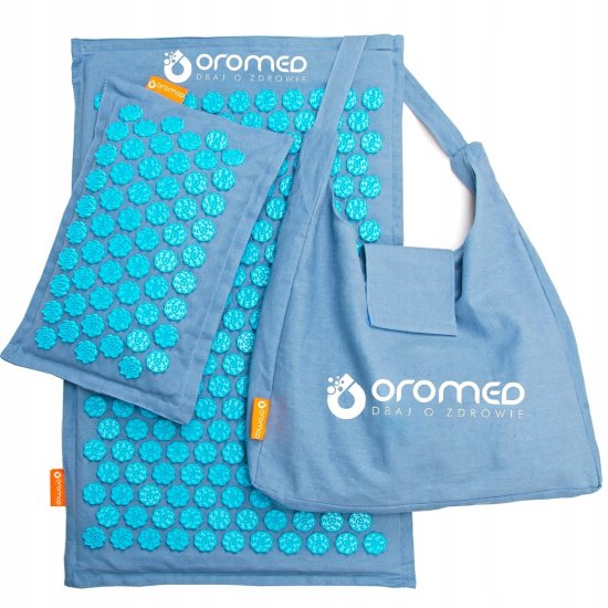 shumee Akupresurna masažna podloga Oromed ORO-HEALTH modra + blazina