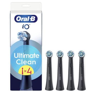 Oral-B nadomestne glave ščetk iO Ultimate Clean Black, nadomestne glave, 4