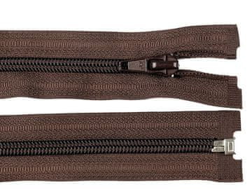 Spiralna zadrga št. 5 dolžina 65 cm jakna POL - rjava čokoladna