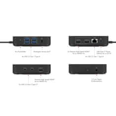 IcyBox IB-DK4090-C USB Type-C 12v1 priklopna postaja za prenosnike z 85W PD