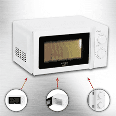 Adler Mikrovalovna pečica AD 6205, 20L, 700W, bela