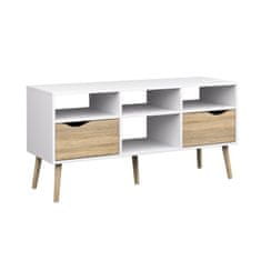 KONDELA TV mizica Oslo 75391 - hrast sonoma / bela