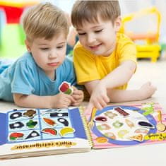 JOJOY® Knjiga z nalepkami Montessori | MONTIBOOK