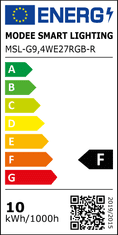 Modee LED žarnica SMART A60 E27 9,4W RGB+W