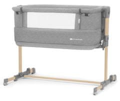 Kinderkraft Neste Grow 3v1 otroška postelja light grey full wood