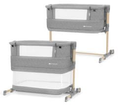 Kinderkraft Neste Grow 3v1 otroška postelja light grey full wood