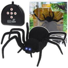 shumee Spider Giant Black Widow 30 cm na daljinsko upravljanje + daljinski upravljalnik, svetleče oči