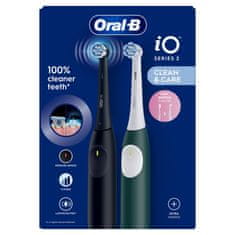 Oral-B iOS2 set zobnih ščetk, črna in temno zelena