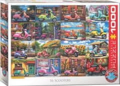 EuroGraphics Puzzle 16 skuterjev 1000 kosov