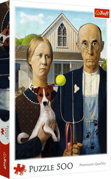 Trefl Uganka American Gothic: Dog Edition 500 kosov