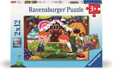 Ravensburger Puzzle Čarobni svet pravljic 2x12 kosov