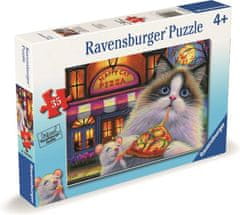 Ravensburger Pizza puzzle za mačko - različni okusi 35 kosov