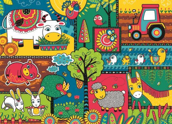 Ravensburger Dan kmetije Puzzle 60 kosov