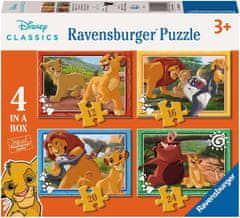 Ravensburger Levji kralj Puzzle 4v1 (12, 16, 20, 24 kosov)