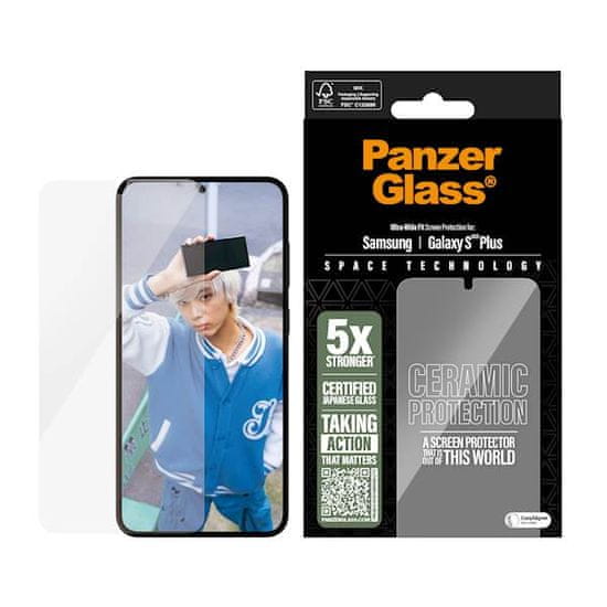 PanzerGlass zaščitno steklo za Samsung Galaxy S25+/S24+ Ceramic UWF (PGRUWFCG37942)