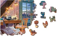 Wooden city Lesena sestavljanka Cozy Cottage 505 kosov