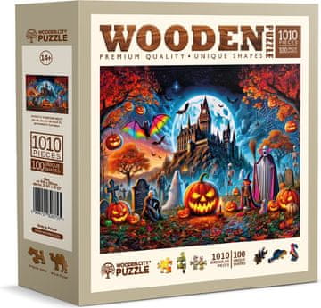 Wooden city Lesena sestavljanka Halloween buča 1010 kosov