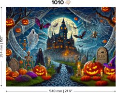 Wooden city Lesena sestavljanka Halloween grad 1010 kosov