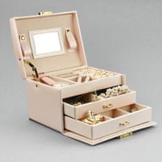 LIVEFY škatla za nakit Luxe 3, roza