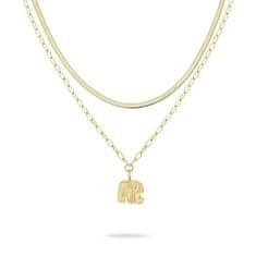 Tamaris Eleganten komplet pozlačenih ogrlic Little Elephant TJ-0597-N-47