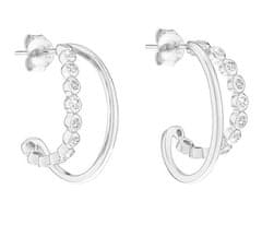 Tamaris Srebrni uhani s cirkoni Tiny Glimmer TJ-0609-E-21