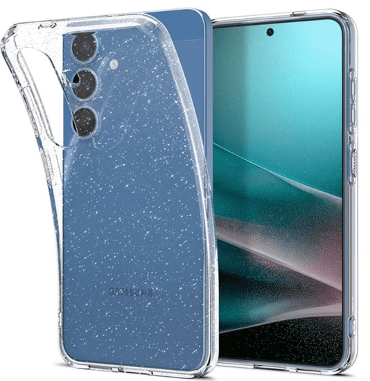 Spigen Liquid Crystal Glitter ovitek za Galaxy S25, prozoren (ACS08997)