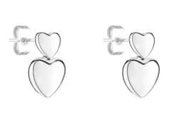 Tamaris Jekleni viseči uhani Bold Hearts TJ-0627-E-14