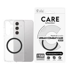 PanzerGlass Care Urban Combat ovitek za Galaxy S25 Plus, prozorno črn