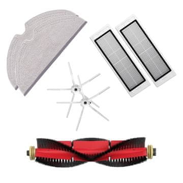 Roborock Mega-pack s krpami in belimi stranskimi krtačkami za Roborock S5, S6, E5, S50, S55