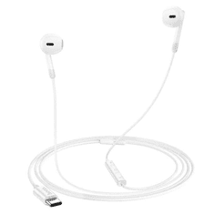 Hoco Slušalke M109 s Type C vtičem in mikrofonom (iPhone, Samsung) bele