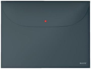 Leitz Aktovka Cosy A4, neprozoren PP, 3 kosi, žametno siva