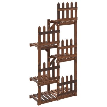 Vidaxl Stojalo za rastline 60x25x130 cm trden les jelke
