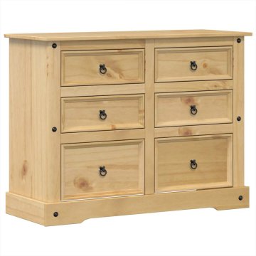 Vidaxl Predalnik Corona 112x48x91 cm trdna borovina