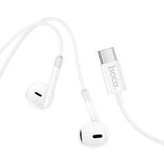 Hoco Slušalke M109 s Type C vtičem in mikrofonom (iPhone, Samsung) bele