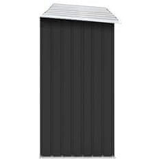 Vidaxl Vrtna lopa za drva pocinkano jeklo 330x84x152 cm antracitna