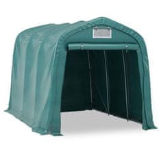 Vidaxl Garažni šotor PVC 2,4x3,6 m zelen