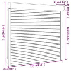 Vidaxl Rolete iz aluminija 160x150 cm bele
