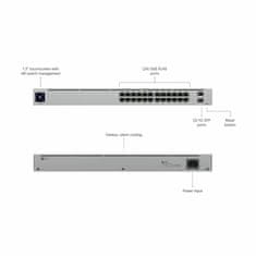 Ubiquiti stikalo 1G 24-port rack 2xSFP UniFi UBNT-US-24