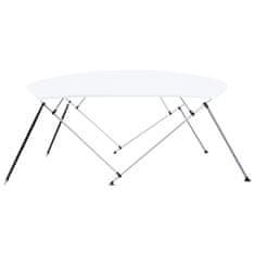 Vidaxl Bimini tenda s 4 loki bela 243x(230-244)x137 cm