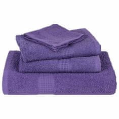 Vidaxl Brisače 2 kos vijolična 100x200 cm 360 g/m² 100% bombaž