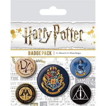 Epee Harry Potter Hogwarts - komplet značk