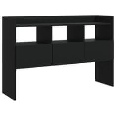 Vidaxl Komoda črna 105x30x70 cm iverna plošča