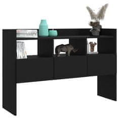 Vidaxl Komoda črna 105x30x70 cm iverna plošča