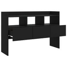 Vidaxl Komoda črna 105x30x70 cm iverna plošča