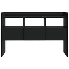 Vidaxl Komoda črna 105x30x70 cm iverna plošča