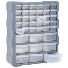 Vidaxl Organizator z 39 predali 38x16x47 cm
