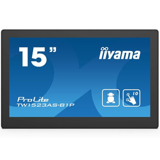 iiyama ProLite TW1523AS-B1P 39,62cm (15,6") HDMI android na dotik informacijski / interaktivni monitor