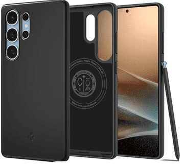 Spigen Thin Fit (MagFit) ovitek za Galaxy S25 Ultra, črn (ACS08946)