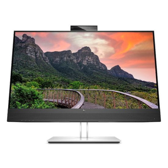 HP Monitor 68,6 cm (27,0) E27m G4 2560x1440 konferenca 75Hz IPS 5ms HDMI DisplayPort USB-C 65W 4xUSB3.0 Pivot Kamera Zvočniki 2x5W 3H sRGB99% RJ45 6500K