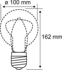 Paulmann LED žarnica E27 4,2W 1800K (Ø x V) 100 mm x 162 mm